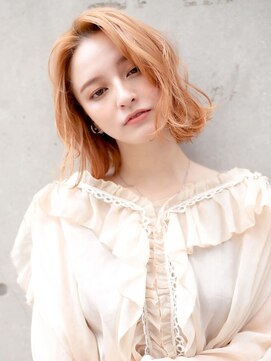 ラフィス ヘアー ミミ 流山おおたかの森店(La fith hair Mimi) 【La fith】ピンクベージュ×ミディアム