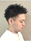 スパイキーショート/ツイストスパイラルパーマ/短髪パーマ