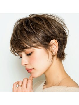 モンド ヘアクリエーション 下荒田店(monde hair creation) 【monde】ハンサムショート×美シルエット×ブラウンカラー