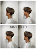 毛流れハンサムショート