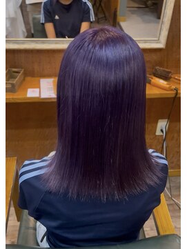 ヘアーサロン アトリエ(Hair salon ATORIE) ブリーチカラーパープルカラー