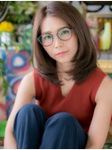 センターパートヘルシースタイル小顔ボブディh4川口20代30代40代