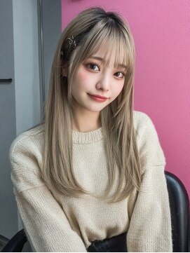 透明感◎冬カラー！ホワイトベージュダブルカラー