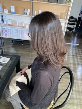 透明感ブラウン×大人レイヤー