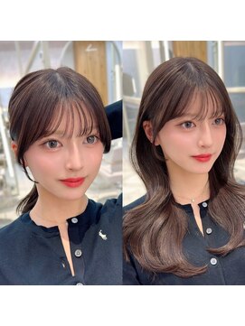 コア 銀座(COA) カットカラー、顔まわり、レイヤーカット