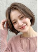 ミニボブ/ラベンダーベージュ/ショートボブ/10代20代30代40代