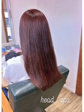 ヘアアトリエ ナイン 岡部店(hair atelier nine) ヘッドスパ/バーガンディ/バズカット/ブルーブラウン/福島市