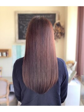 リエットヘア(Lie et.hair) うる艶髪×ストレート*ピンクベージュ/ミルクティピンク