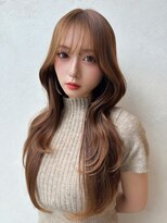 アース 長久手店(HAIR & MAKE EARTH)&nbsp;小顔くびれレイヤー×艶ベージュ