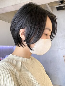 エリマバイフィフス 調布(elima by fifth) 調布白髪染めレイヤーボブウルフショートカットアッシュベージュ