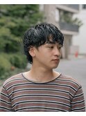縦落ちシャドウパーマ/メンズマッシュ/コンマバング/リクルート