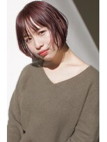 テーラ(tela)&nbsp;【tela】ピンクベージュ・ストリークショートボブ【溝の口】