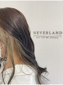 インナーカラー抹茶オレオ☆NEVERLAND☆
