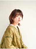 顔型別ヘアスタイル特集/マロンベージュ/Aラインボブ/新宿