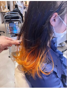 ネウィベルシア 名駅(newi belsia) 大人かわいいくびれミディラベンダーインナーカラー