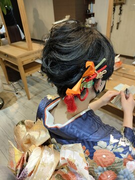 ルッカランス 王子店(Lucca Lance) 1月 ウルフスタイルをアップスタイル風に