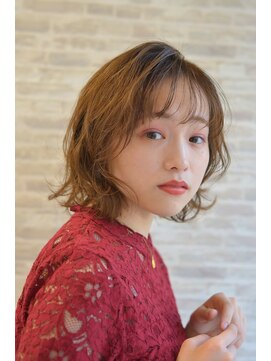 ゼンコー 国分寺(ZENKO) 【ゼンコー国分寺】　くびれヘア　外ハネボブ　メルティカラー