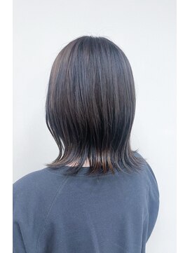 トップヘアー 玉島店(TOP HAIR) 《TOPHAIR 玉島店/ ぱん》切りっぱなしボブ×アッシュブラウン