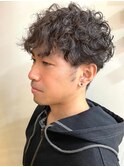 メンズマッシュスパイラルパーマ