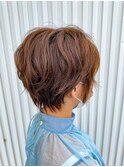 丸みショート×コスメパーマ