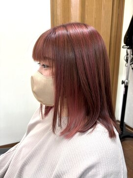 ヘアサロン スリーク(Hair Salon Sleek) ボブ+ピンクカラー