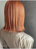 切りっぱなし×ビビットオレンジ