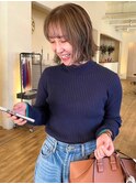 ショートボブ×外はね