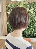 軽めショート/ミセス/えりスッキリ