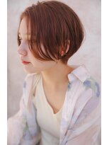 イチイ 巣鴨店(ichii)&nbsp;大人可愛い小顔ショートボブ白髪ぼかしハイライト20代30代40代