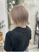 #ダブルカラー#ケアブリーチ#ハイトーン#ミルクティーベージュ