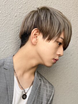 エルマーク 神戸三宮(L-MARK) ダブルカラーブリーチケアブリーチミルクティーリタッチシルバー