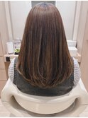 美髪フェミニンロング小顔グレージュ似合わせイメチェン絶壁40代
