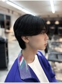 シースルーマッシュ/カルマパーマ/ブルーブラック/大堰龍吾