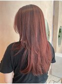 【晴音】ブリーチなしピンクブラウン