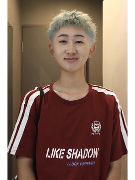 メンズペレ 渋谷(MEN'S PELE) サーフカール/スパイキーショート/ブルーブラック/渋谷