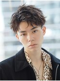 ニュアンスパーマ/シャドウパーマ/メンズ/センターパート[新宿]