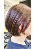 大人可愛い丸みボブ
