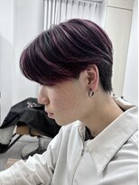 シエル バイ ケンジ 登戸 生田(CIEL by KENJE)&nbsp;センターパート×メンズハイライト+