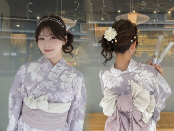 ソノ(sono)の写真/【早朝7時OPEN】推し活・女子会・デートに◎ 流行のヘアセットと浴衣着付けで特別な1日をサポートします♪