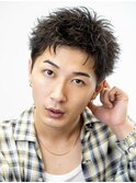 大人アクティブショート短髪アップバングスパイキーショート