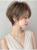 20代30代40代50代ナチュラル大人可愛いレイヤーショートボブ