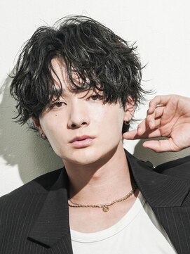 メンズヘアセンス 渋谷(MEN'S HAIR SENSE) シャドウパーマニュアンスパーマセンターパート渋谷