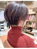 小顔丸みショートマイナス１０歳40代50代60代白髪ぼかしOK表参道
