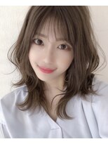 ネイロ 錦糸町(NeiRo)&nbsp;エアリーミディショートパーマ黒髪カタログホワイトアッシュ