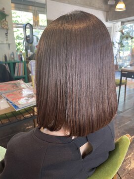 ブランコ ヘアアンドメイク(Buranko Hair&Make) 【Buranko】ミディアムストレート/白髪ぼかし