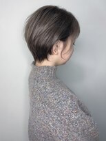 フロート 小阪店(float)&nbsp;シアーべージュ_マロンベージュ Aラインボブ かきあげ