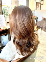 オレンジ(orange)&nbsp;【orange大分賀来】ヨシンモリ巻き韓国巻きロングヘア巻き髪