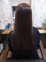 ヘアーカルチャー 小倉台店 HAIR CULTURE 髪質改善カラー　ロングストレート艶髪大人可愛いセミロング