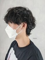 パズル(PUZZLE)&nbsp;ツイストスパイラルパーマ/メンズ/カジュアル/マッシュ/韓国風