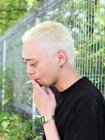 ガズル ハラジュク(GUZZLE HARAJUKU)&nbsp;ハイトーンカラースパイキー束感金髪おしゃれボウズ